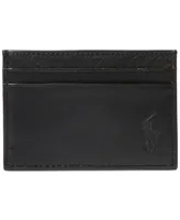 Polo Ralph Lauren Men's Pebbled Leather Card Case & Money Clip
