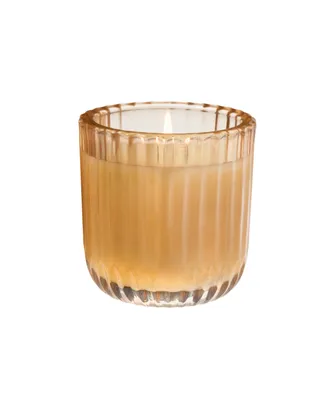 Cinnamon Cider Ribbed Glass Candle