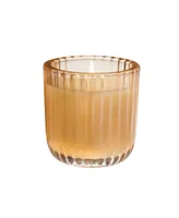 Cinnamon Cider Ribbed Glass Candle