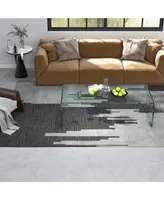 Tempered Glass Coffee Table Accent Cocktail Side Table Living Room Furniture