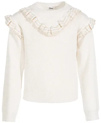 Epic Threads Toddler & Little Girls Double-Ruffle Pullover Sweater, Created for Macy's