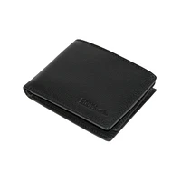 Roots Men's Men Leather Slimfold Wallet with Removable Id