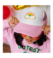 Child Girl Rainbow Patch Hat