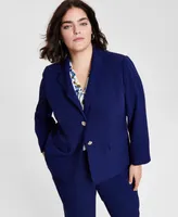 Kasper Plus Two-Button Blazer