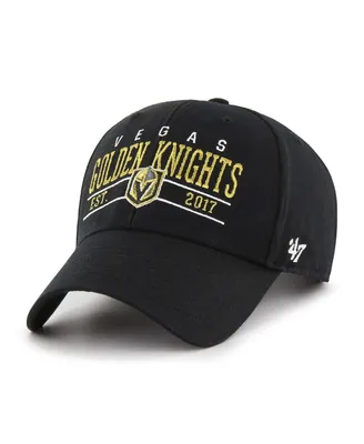Men's '47 Brand Black Vegas Golden Knights Centerline Mvp Adjustable Hat