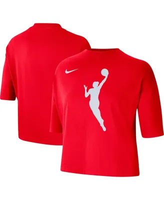 Women's Nike Red Wnba Logowoman Team 13 Cropped Boxy T-shirt