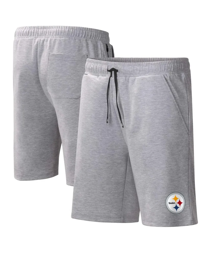 Men's Msx by Michael Strahan Heather Gray Pittsburgh Steelers Trainer Shorts