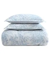 Laura Ashley Bedford Cotton Reversible Comforter Set Collection