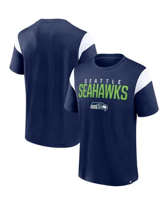 Men's Fanatics College Navy, White Seattle Seahawks Home Stretch Team T-shirt