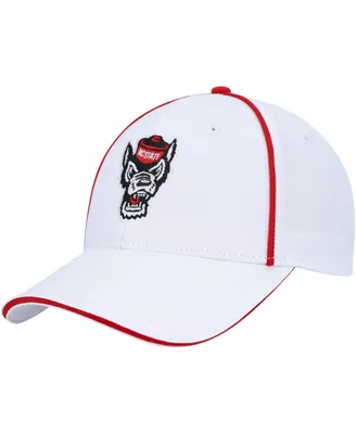 Men's Colosseum White Nc State Wolfpack Take Your Time Snapback Hat