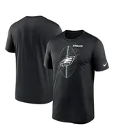 Men's Nike Black Philadelphia Eagles Legend Icon Performance T-shirt