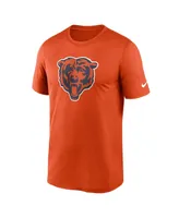 Men's Nike Orange Chicago Bears Legend Logo Performance T-shirt