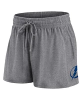 Women's Fanatics Blue, Gray Tampa Bay Lightning Script T-shirt and Shorts Set