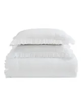 Laura Ashley Eyelet Ruffle Microfiber Comforter Set Collection