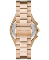 Michael Kors Men's Lennox Quartz Chronograph Gold-Tone Stainless Steel Watch 40mm