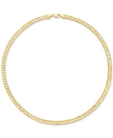 Men's Mariner Link 22" Necklace (6-1/2mm) in 14k Gold-plated Sterling Silver