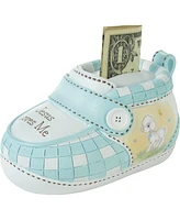 Precious Moments Jesus Loves Me Blue Bootie Ceramic Bank