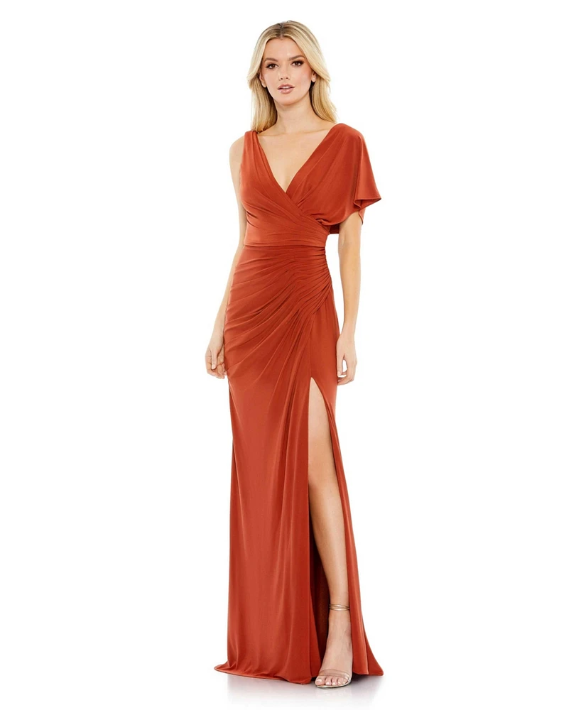 Women's Ieena One Sleeve Scoop Back Jersey Gown