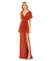 Women's Ieena One Sleeve Scoop Back Jersey Gown