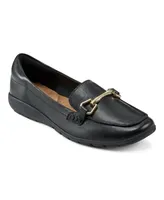 Easy Spirit Women's Eflex Amalie Square Toe Casual Slip-On Flat Loafers