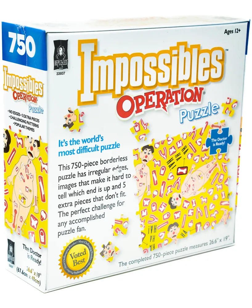 Bepuzzled Impossibles Puzzle Hasbro Operation, 750 Pieces