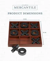 Studio Mercantile Premium Solid Wood Tic Tac Toe Board Game