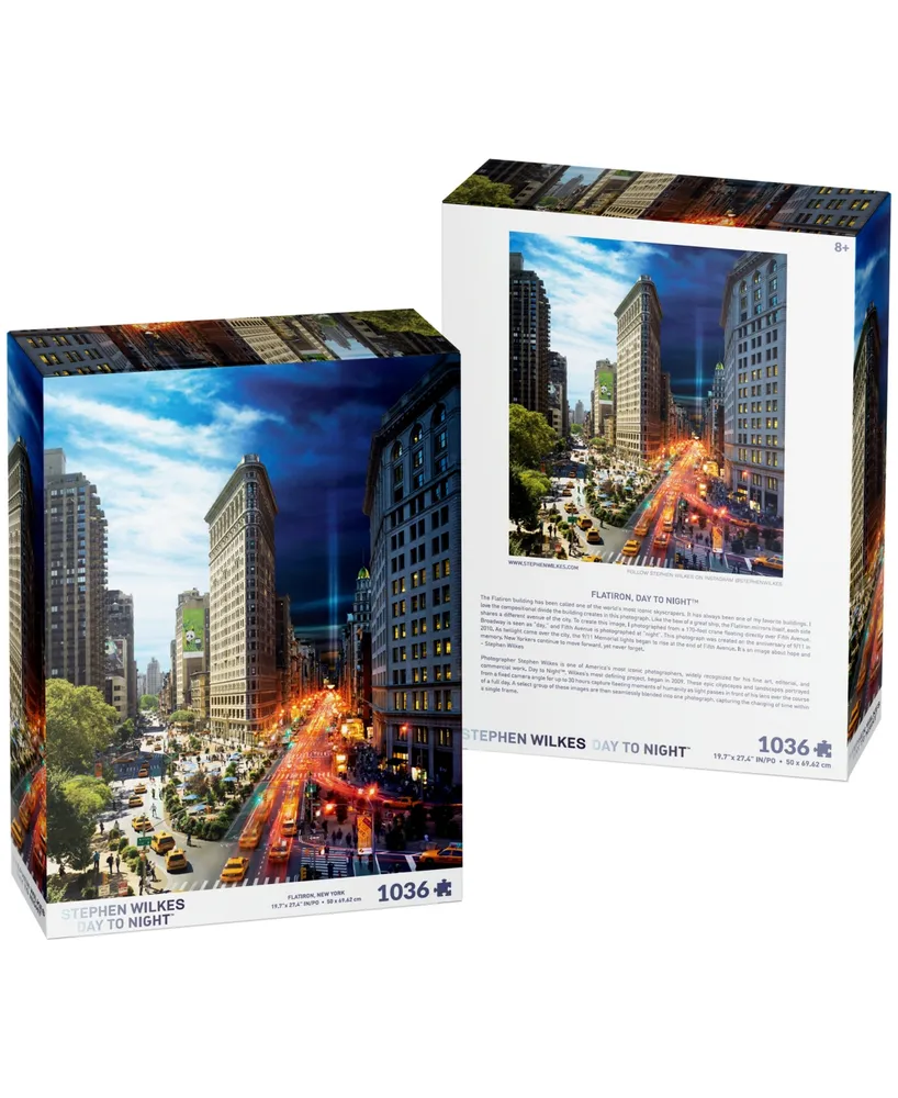 4D Cityscape Stephen Wilkes Day to Night Puzzle Flatiron, New York, 1036 Pieces
