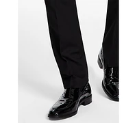 Alfani Men's Slim-Fit Stretch Black Tuxedo Pants, Created for Macy's