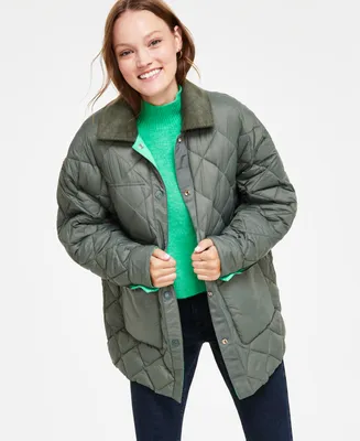 Calvin Klein Jeans Women's Reversible Quilted Barn Jacket