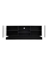 Simplie Fun Modern, Stylish Functional Tv Stand With Changing Led Lights, Universal Entertainment