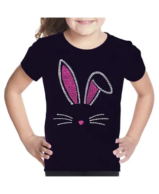 La Pop Art Girls Word T-shirt - Bunny Ears