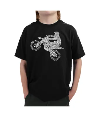 Big Boy's Word Art T-shirt - Freestyle Motocross Fmx