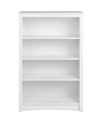 Prepac 31.5" 4-Shelf Composite Wood Home Office Standard Bookcase