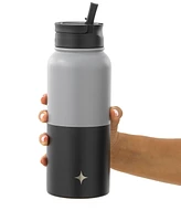 Water Bottle with Flip Lid, Sport Straw 32 oz