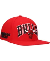 Men's Pro Standard Red Chicago Bulls Wordmark Logo Snapback Hat