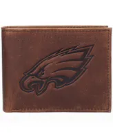 Men's Brown Philadelphia Eagles Bifold Leather Wallet