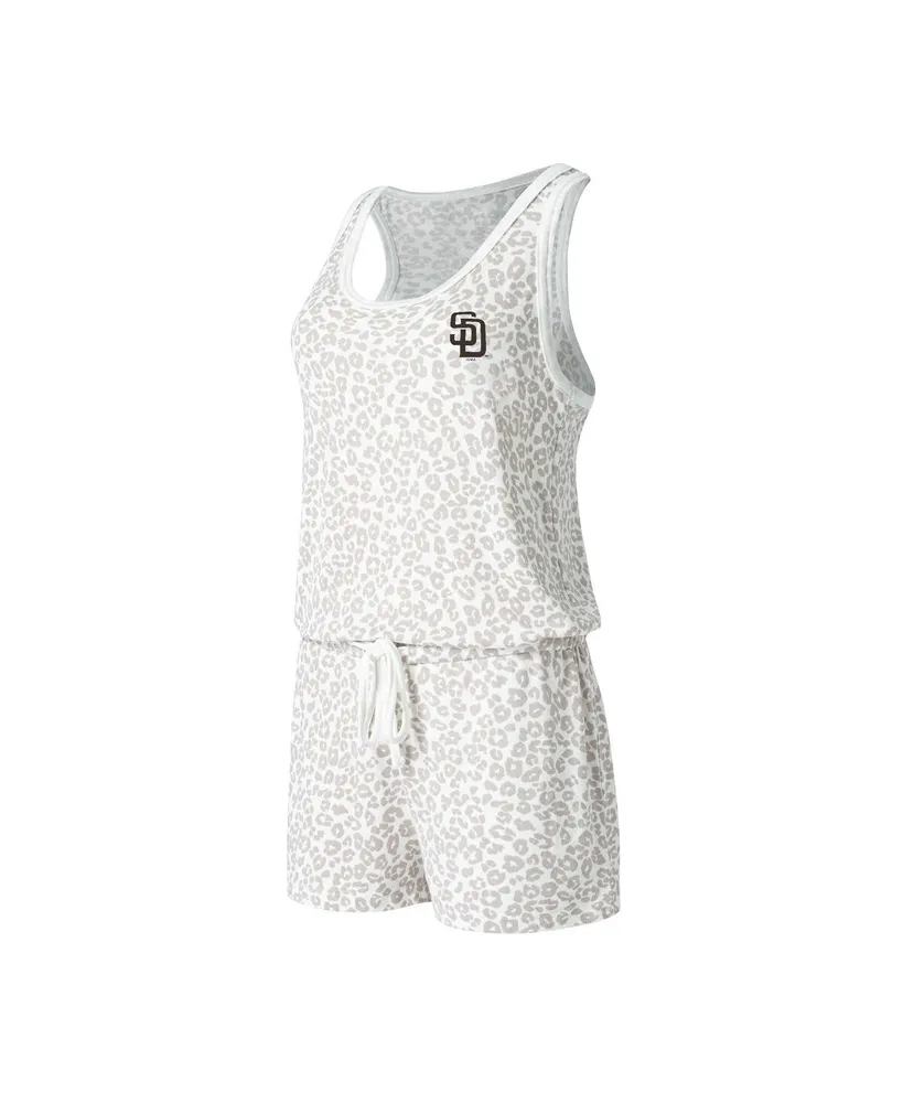 Women's Concepts Sport Cream San Diego Padres Montana Hacci Knit Romper