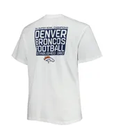 Men's Fanatics White Denver Broncos Big and Tall Hometown Collection Hot Shot T-shirt