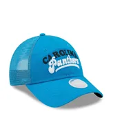 Women's New Era Blue Carolina Panthers Team Trucker 9FORTY Snapback Hat