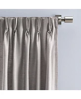 Ricardo Grasscloth 2/Way Pinch Pleated w/Back Tabs Pair Curtain 100"W x 96"L