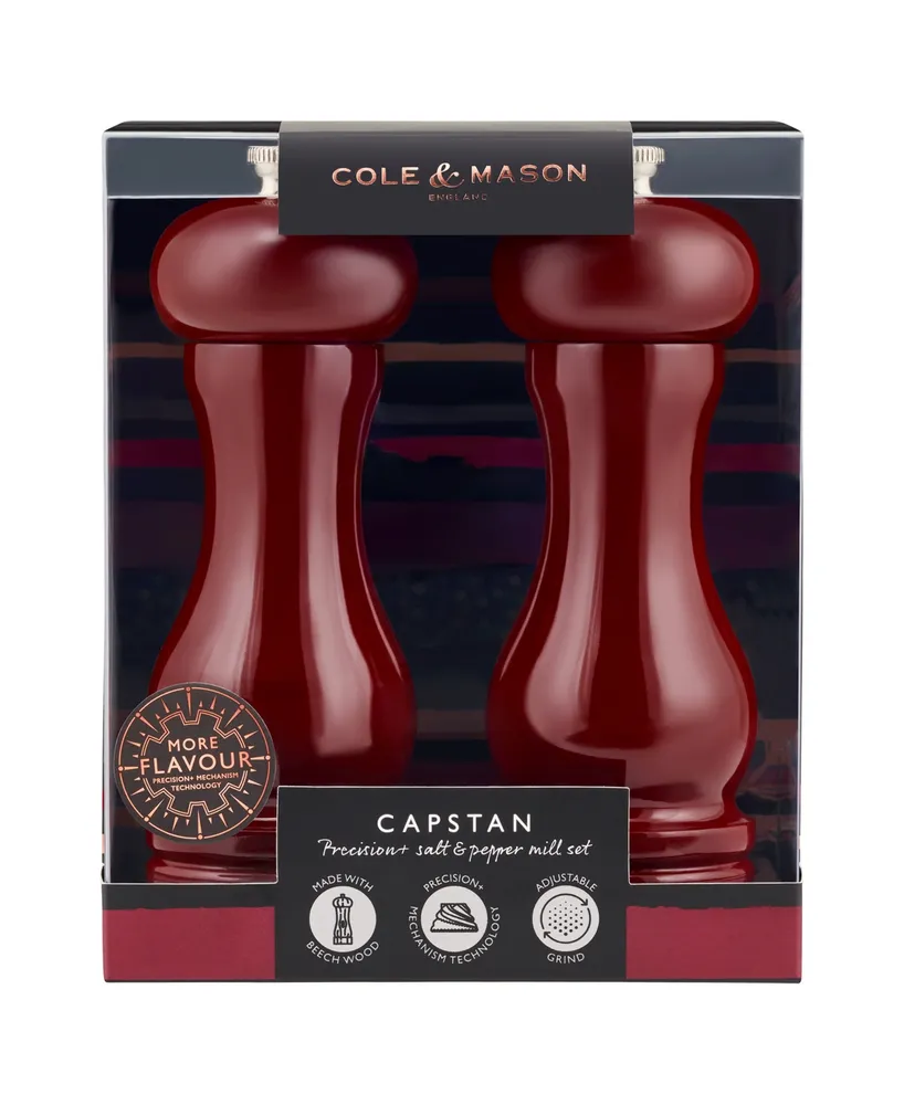 Cole & Mason 2 Piece Salt and Pepper Mill Capstan Gloss Gift Set