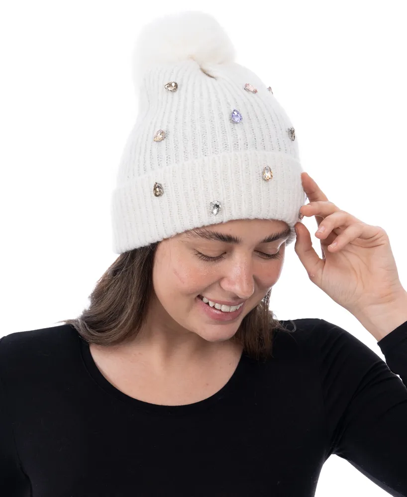 I.n.c. International Concepts Women's Embellished Beanie, Created for Macy's