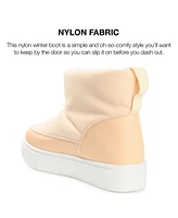 Journee Collection Women's Sethie Platform Cold Weather Puffer Booties