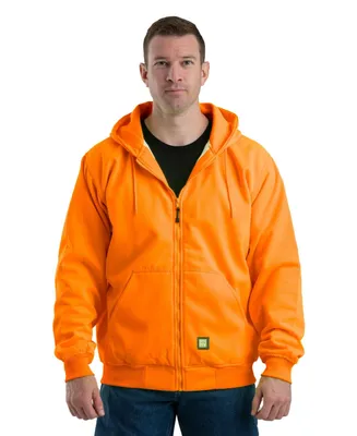 Men's Tall Hi Vis Thermal-Lined Hooded Sweatshirt