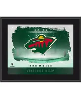 Minnesota Wild Fanatics Authentic 10.5'' x 13'' x 1'' Sublimated Horizontal Logo Team Plaque