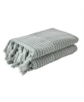 Skl Home Long Borough Turkish Cotton Bath Towel, 54" x 28"