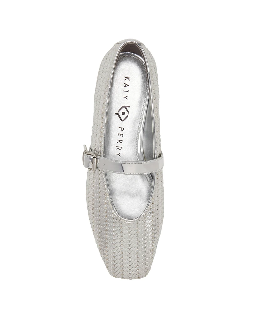 Katy Perry Women's The Evie Mary Jane Woven Flats