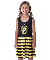 Harry Potter Girls All Houses Crest Logo Tank Stripe Nightgown