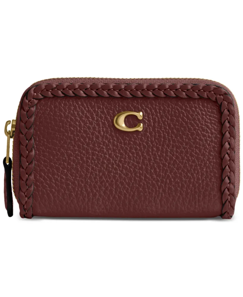 Coach Accordion Zip Wallet With Braid