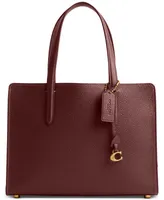 Coach Polished Pebble Leather Carter Carryall 28